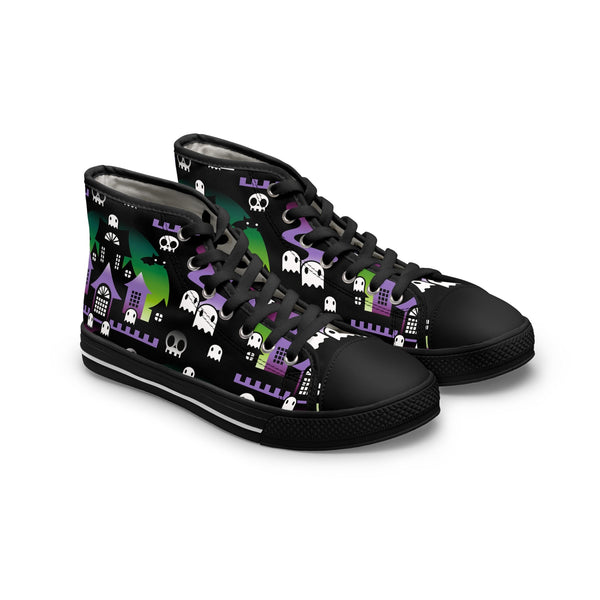 Shoes - Women's High - Top Sneakers - Boo - Purple Green - Frollein S®