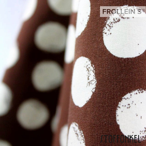 Sweat Fleece - Organic Sweat - Mellow Dots - Brown - Frollein S®