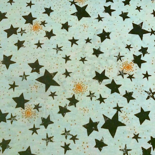 Sweat - Sweat - Stars Gold Glitter - Mint - Frollein S®