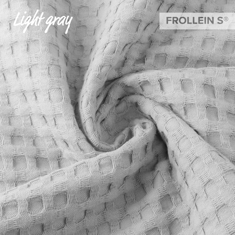 Waffle Cotton - Big Waffle Cotton - Light Gray - Frollein S®