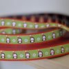 Woven Ribbon - Woven Ribbon - Penguins - Green - Frollein S®