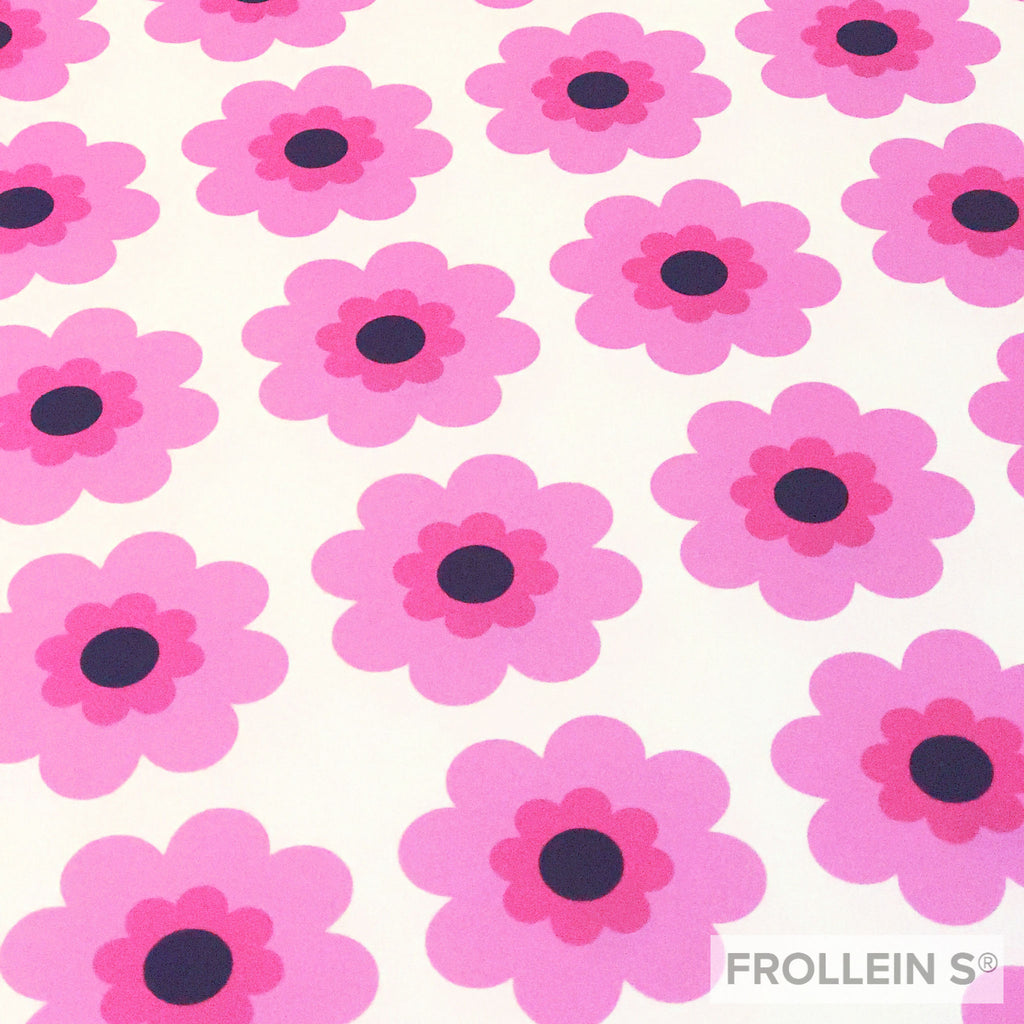 Organic Cotton Jersey - Fancy Bloom - Pink
