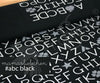 Cotton Jersey - ABC-Black