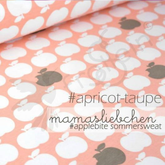 French Terry - Applebites - Peach-Taupe