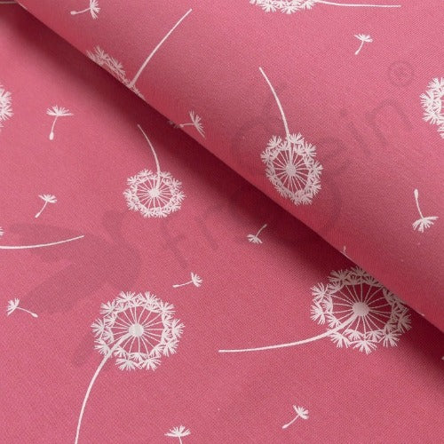 Cotton Jersey - Dandelions-Pink