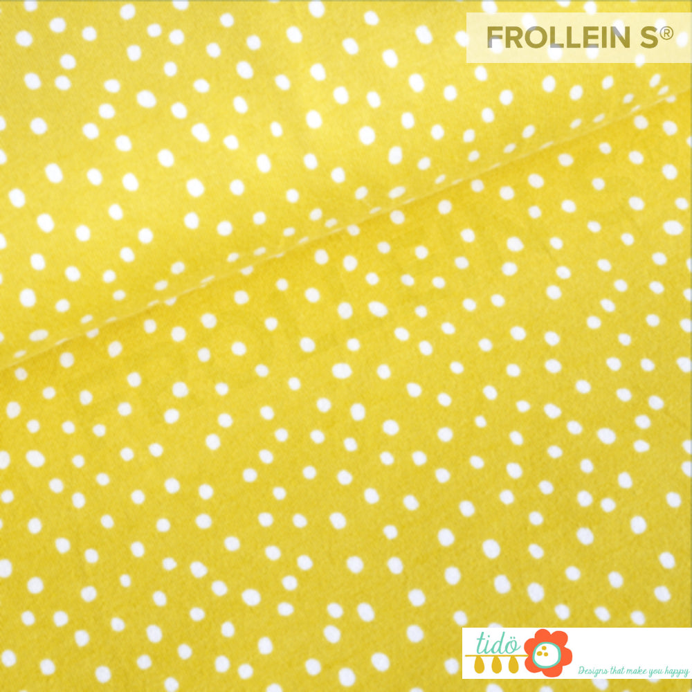 Organic Cotton Jersey - Dots - Yellow