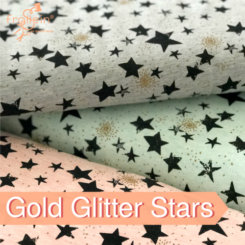 Sweat - Stars Gold Glitter-Mint