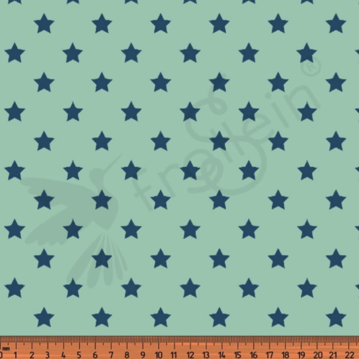 Cotton Jersey - Stars - Mint