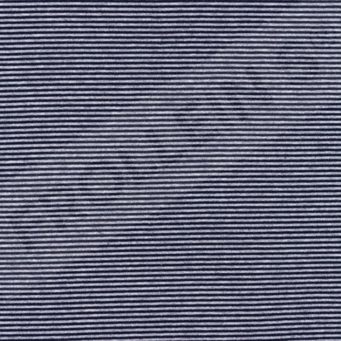 Cotton Jersey - Mini Stripes - Dark Blue-Gray