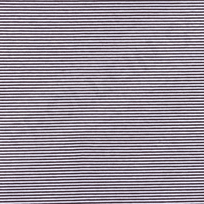 Cotton Jersey - Mini Stripes - Dark Gray-White