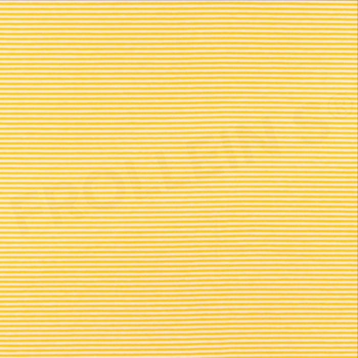 Remnant 30-inch - Cotton Jersey - Mini Stripes - Yellow-White