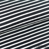 Remnant 22-inch - Organic Cotton Jersey - Stripes Black/White