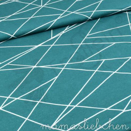 Remnant 33-inch - Cotton Jersey - Shapelines - Dark Teal