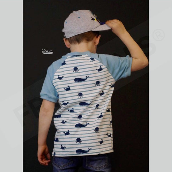 Organic Cotton Jersey - Whales