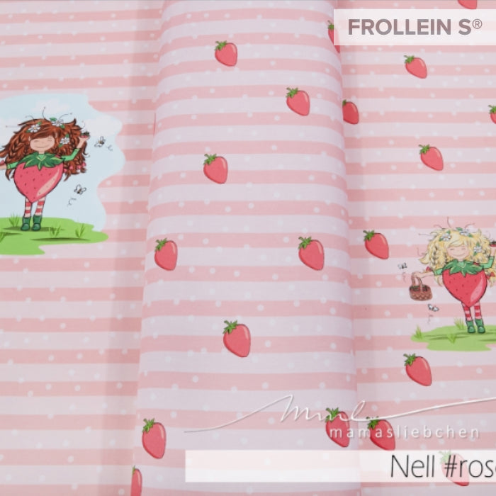 Cotton Jersey - Nell Strawberry - Rose
