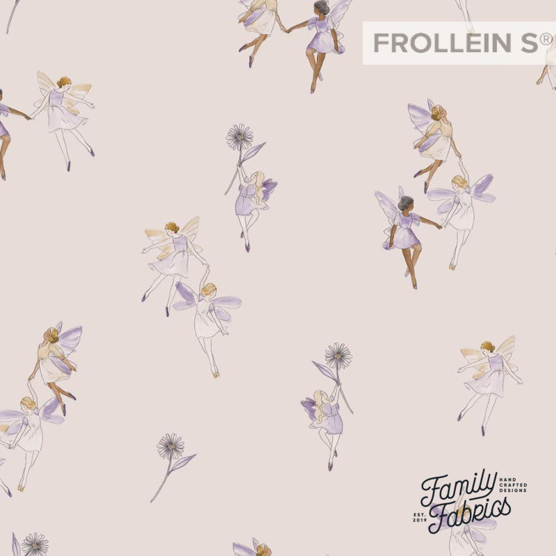 Cotton Jersey - Fairies - Lilac