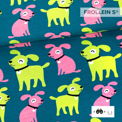 Organic Cotton Jersey - Dogs - Teal