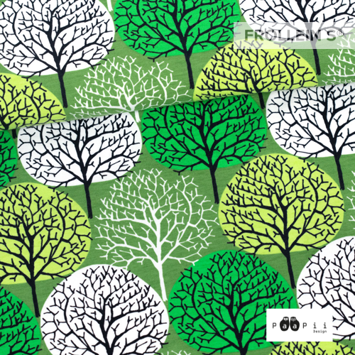 Organic Cotton Jersey - Season Forest - Green