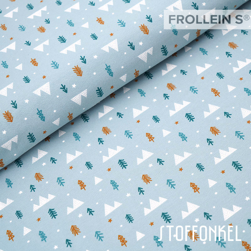 Organic Cotton Jersey - Forest - Blue
