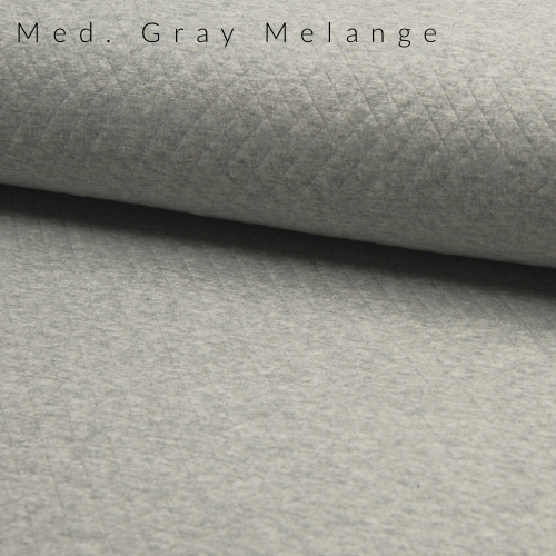 Quilted Cotton-Med. Gray Melange